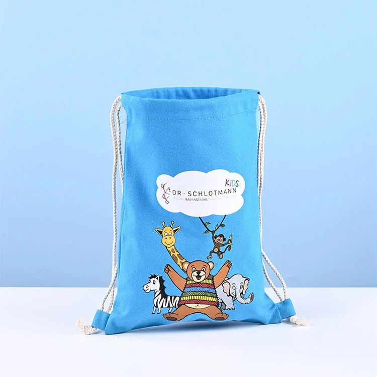 Drawstring Shoulder Canvas Bag